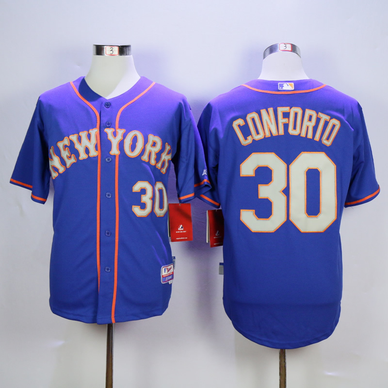 Men New York Mets #30 Conforto Blue MLB Jerseys